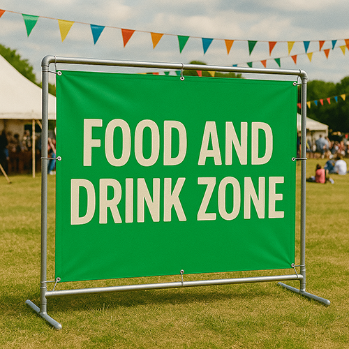 High-quality PVC banners with brass eyelets and pole pocket options