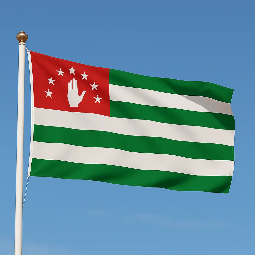 Sewn Abkhazia Flag – premium woven polyester, professional quality for long-term external display.