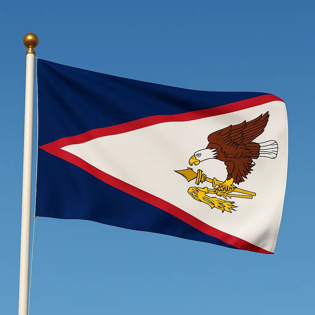 Sewn American Samoa Flag – premium woven polyester, professional quality for long-term external display.