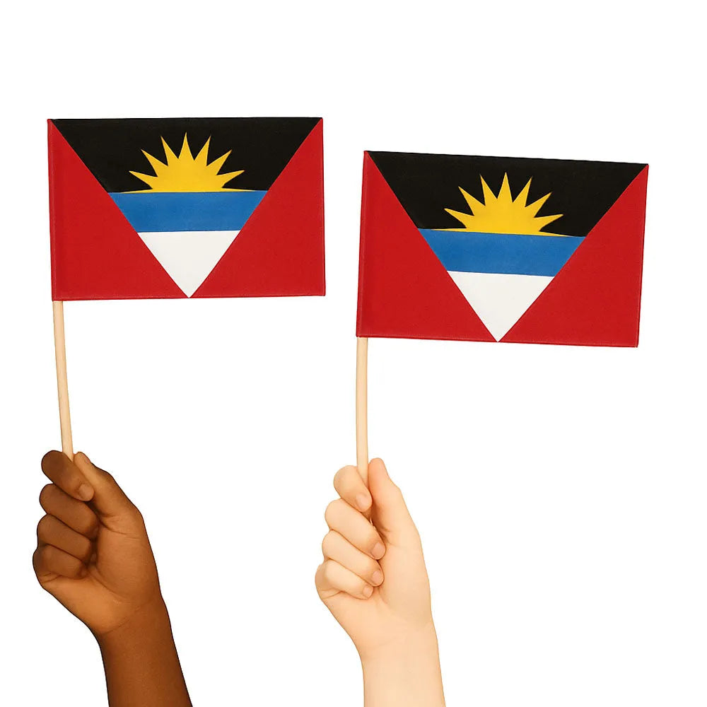 Antigua and Barbuda Handwaving Flags