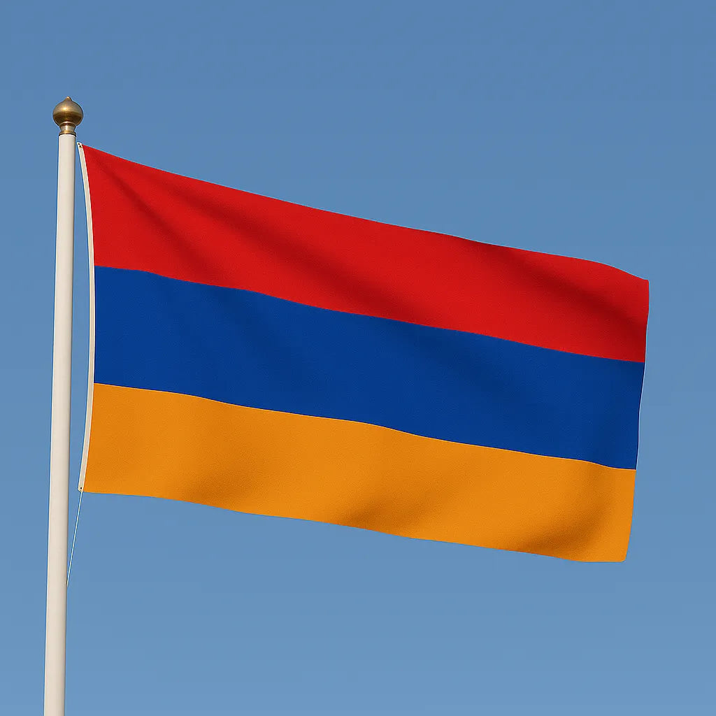 Sewn Armenia Flag – premium woven polyester, professional quality for long-term external display.