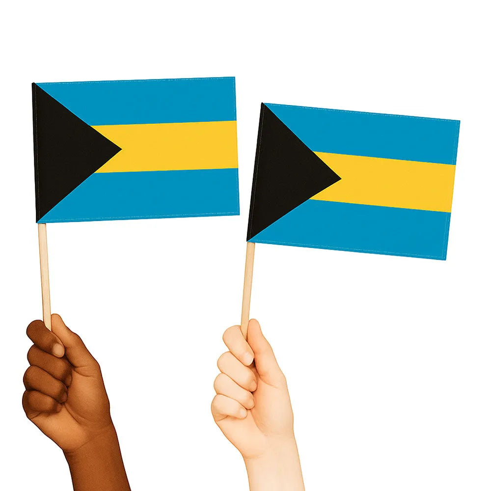 Bahamas Handwaving Flags
