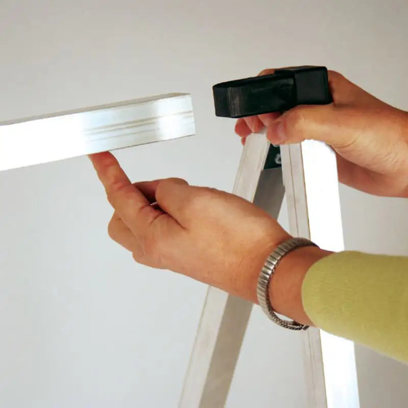 Banner Frame Assembly showing push fit