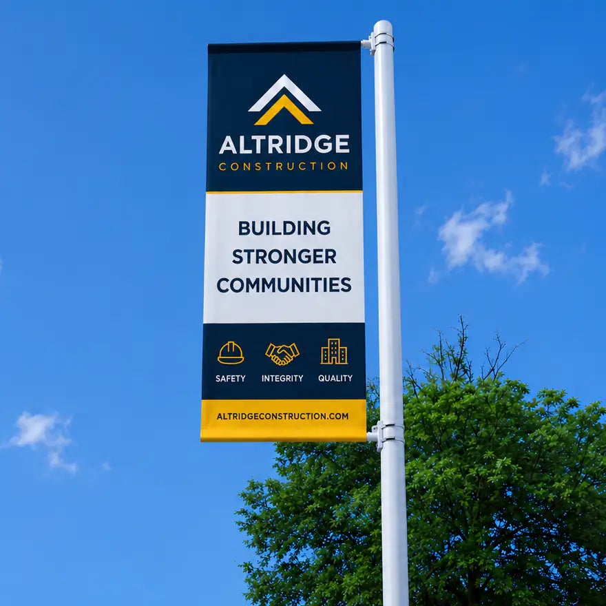 Commercial Banner Post Systems | Outdoor Banner Poles