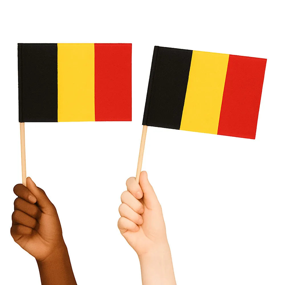 Belgium Handwaving Flags