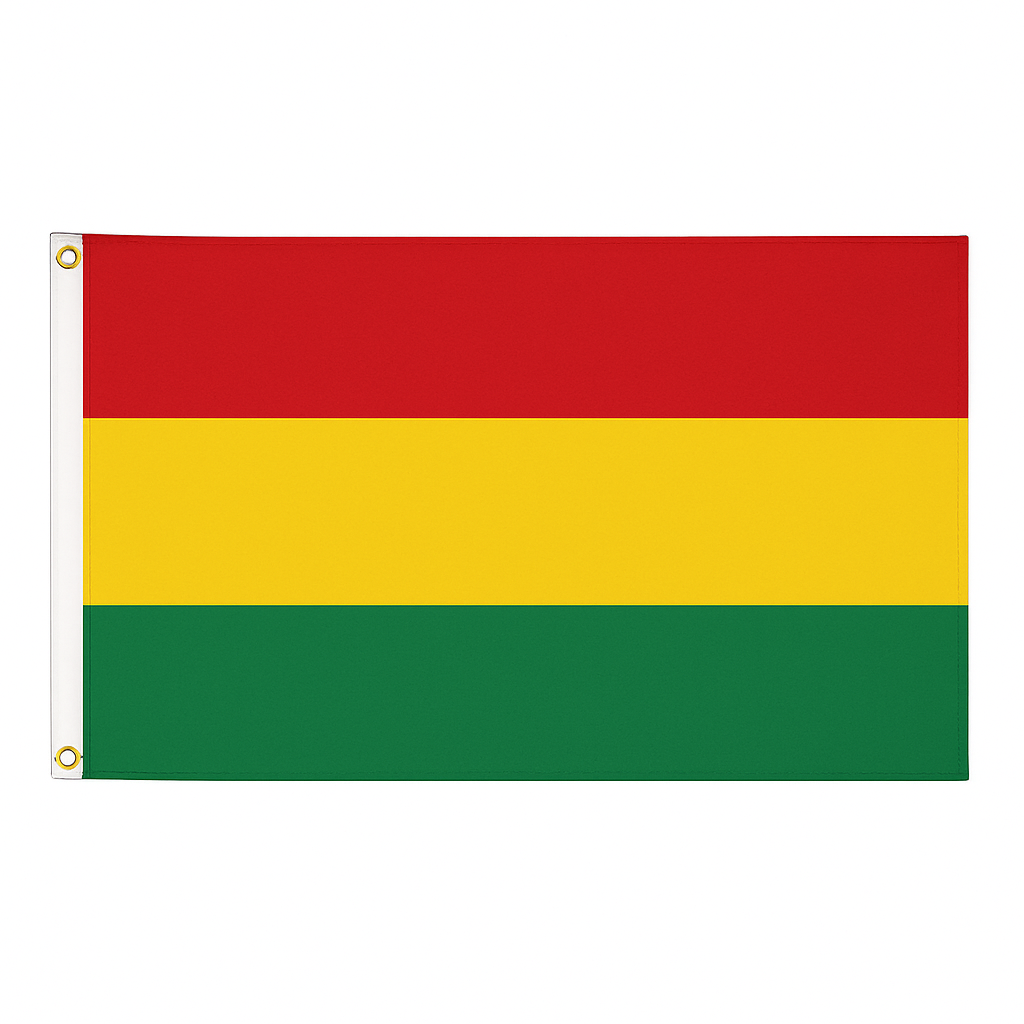 Bolivia novelty flag – national design with brass eyelets, ships from the UK