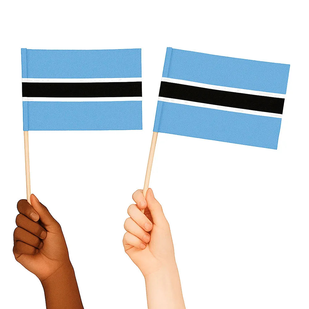 Botswana Handwaving Flags