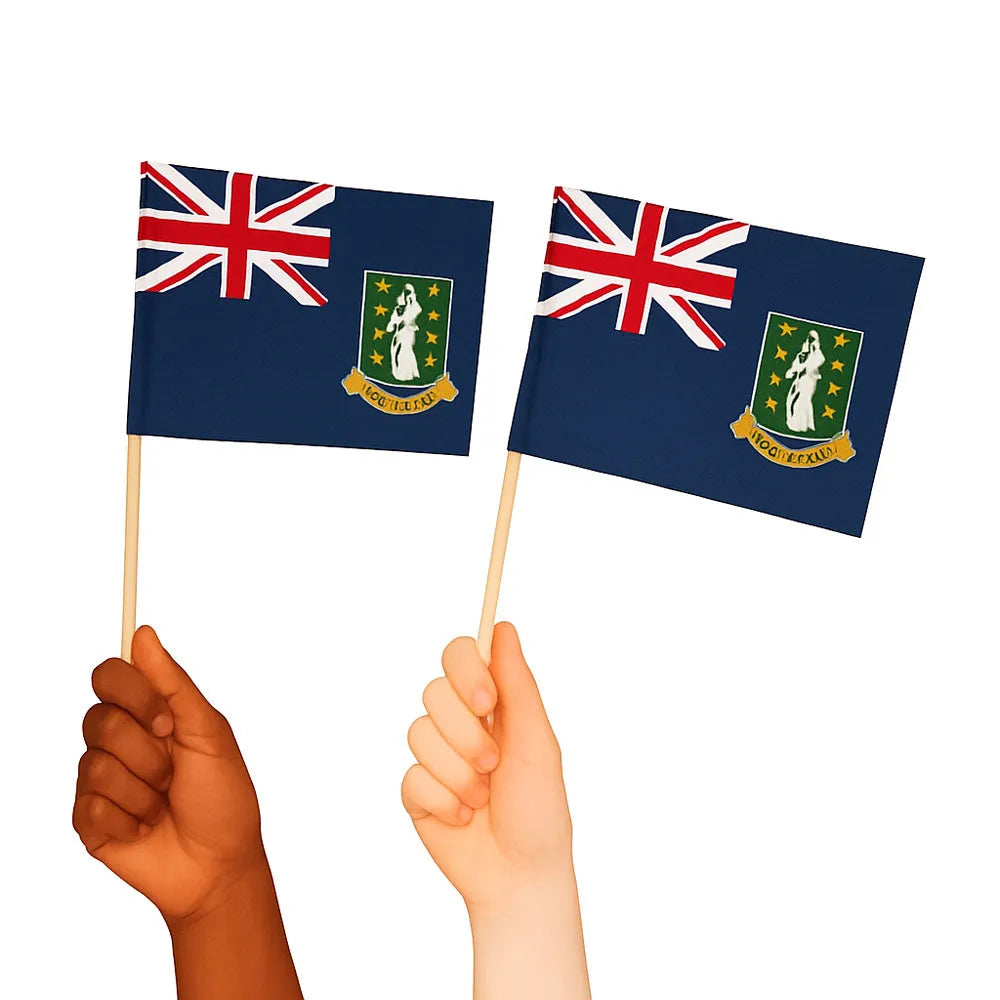 British Virgin Islands Handwaving Flags