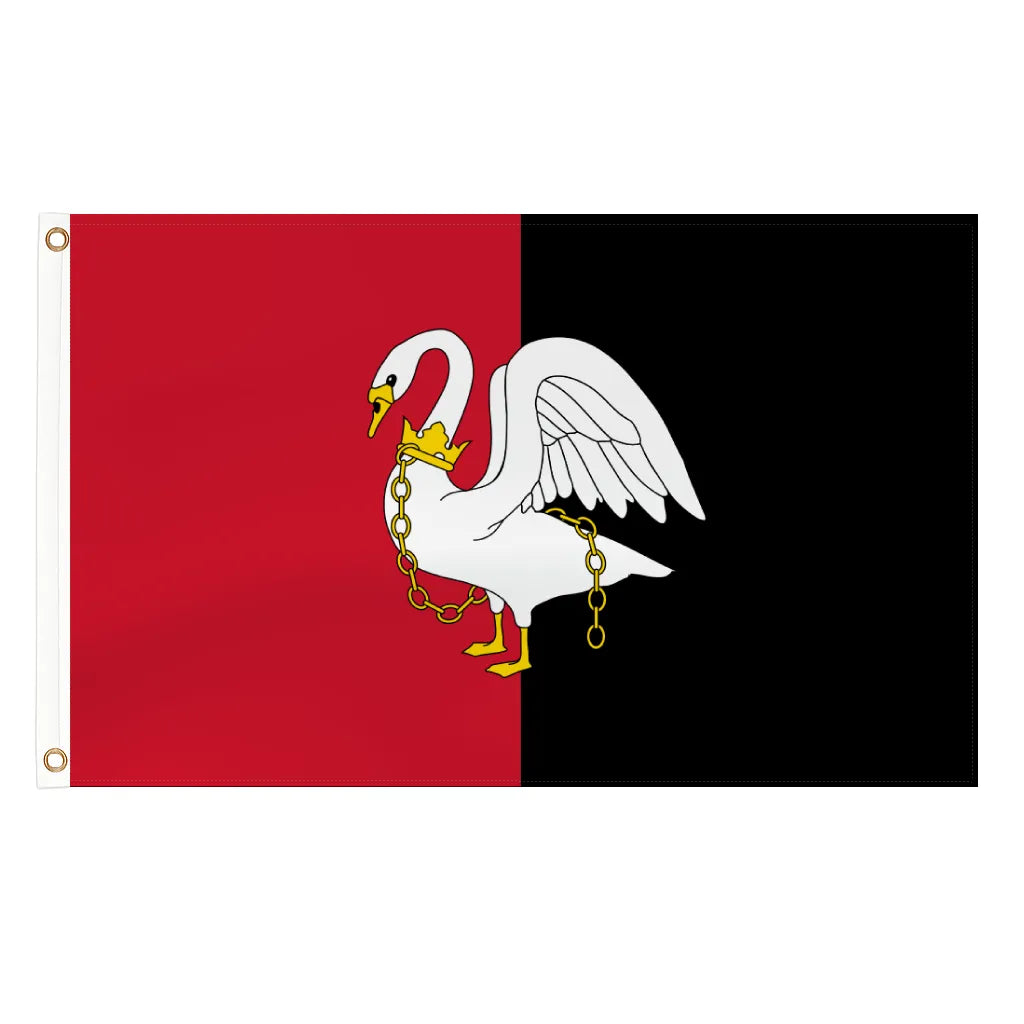 Buckinghamshire county flag - 5ft x 3ft lightweight polyester with brass eyelets