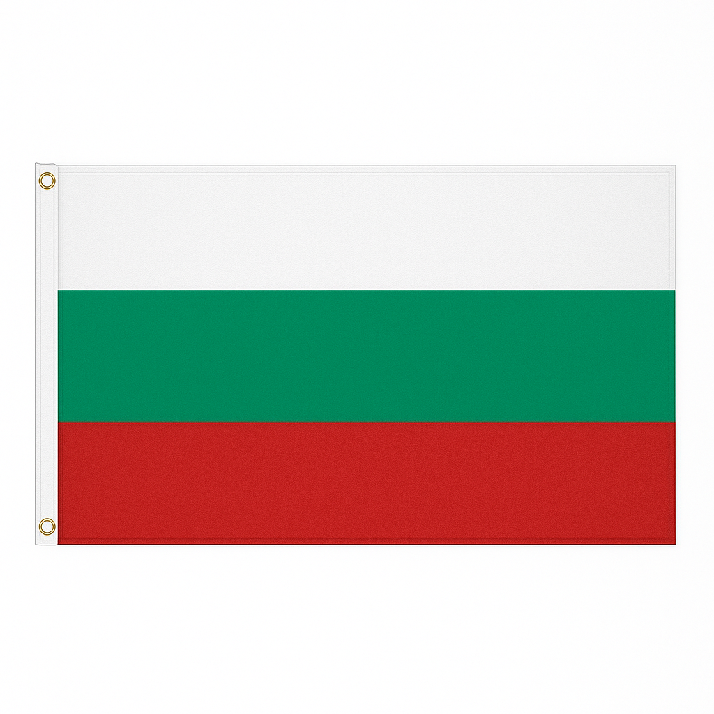 Bulgaria novelty flag – national design with brass eyelets, ships from the UK