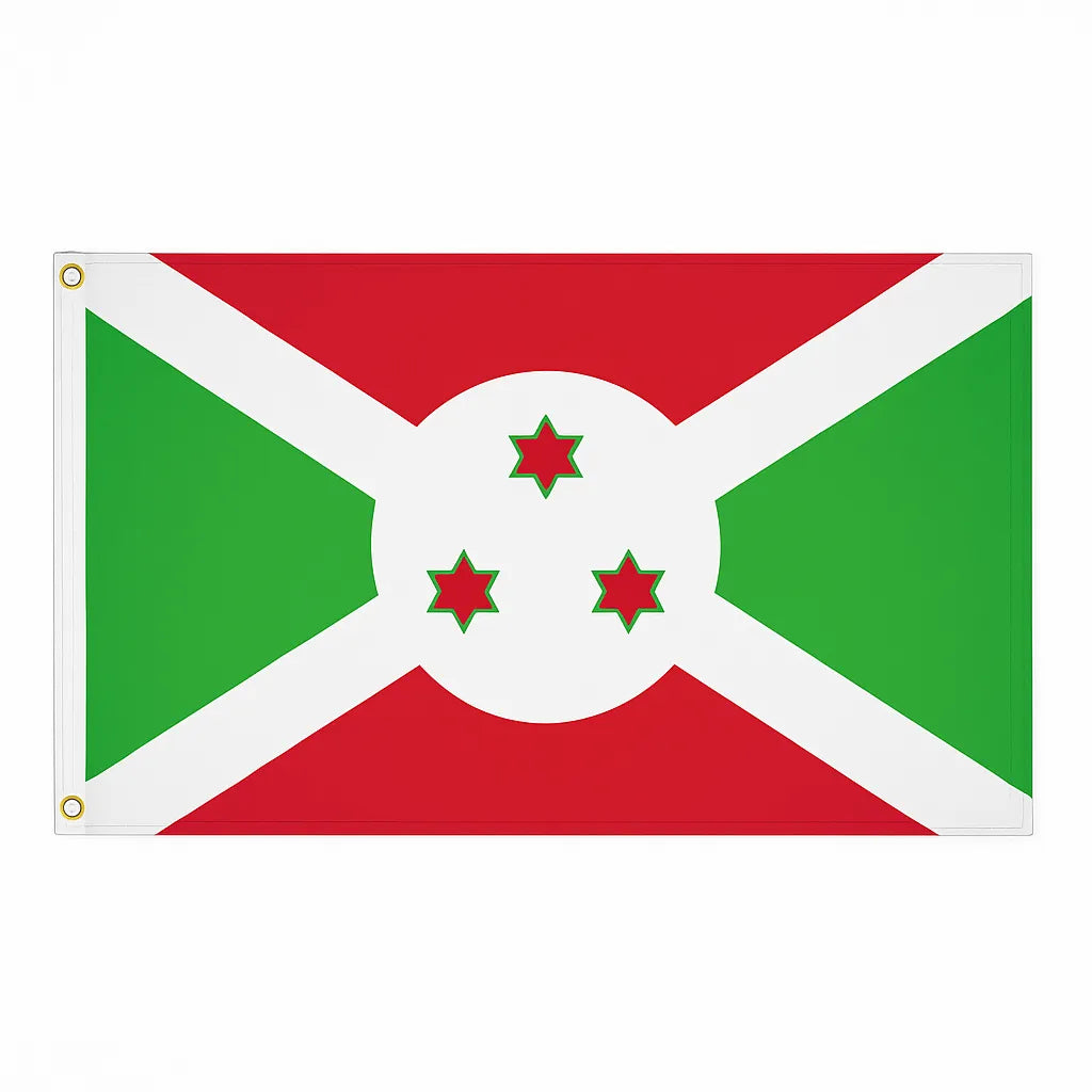 Burundi novelty flag – national design with brass eyelets, ships from the UK