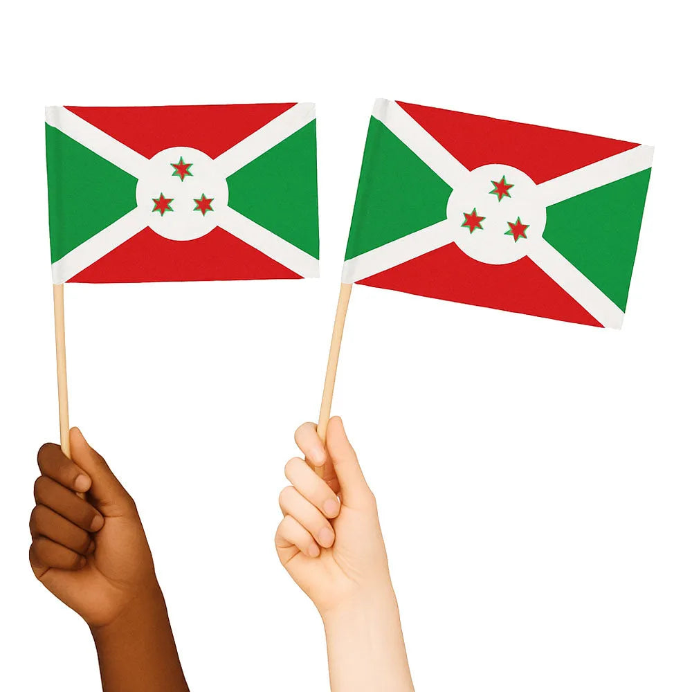 Burundi Handwaving Flags
