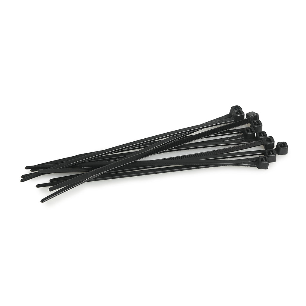 100mm x 3.6mm Reusable Cable Ties - Black