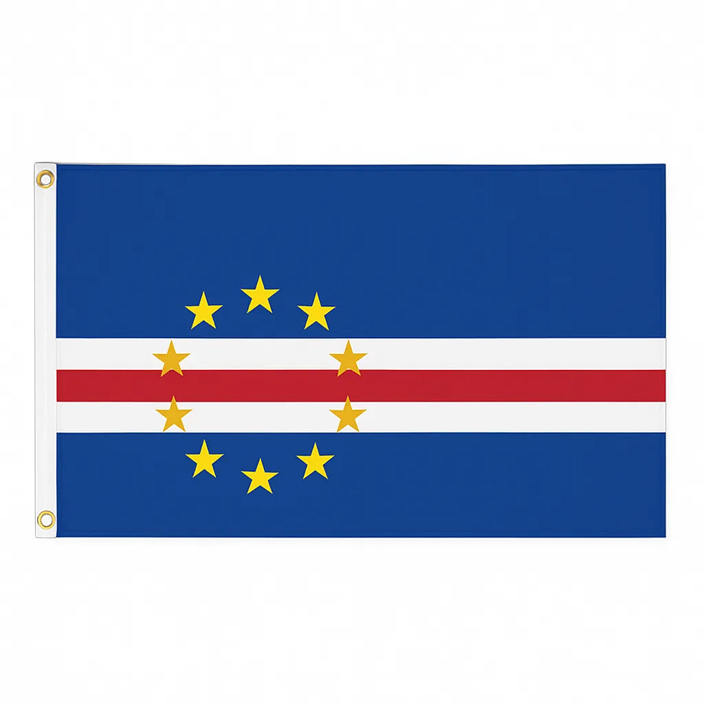 Cabo Verde novelty flag – national design with brass eyelets, ships from the UK