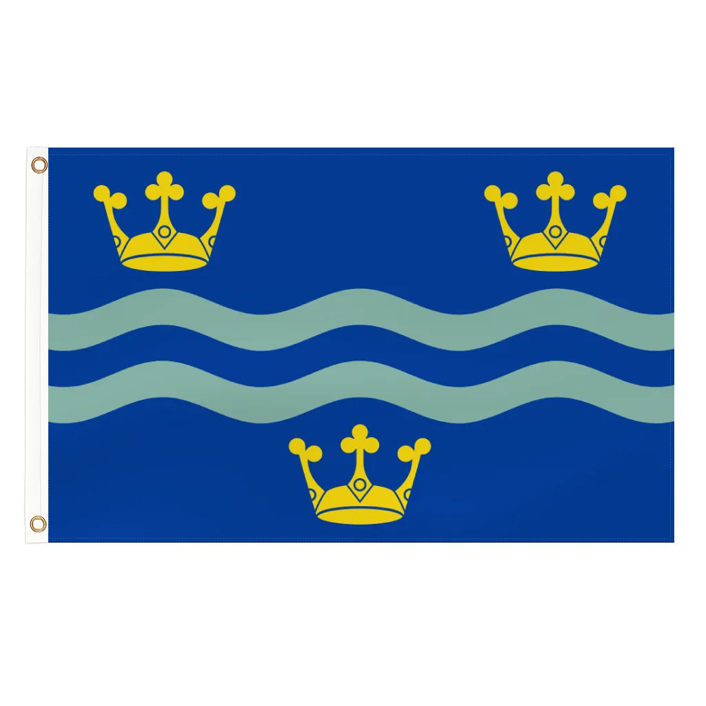 Cambridgeshire county flag - 5ft x 3ft lightweight polyester with brass eyelets