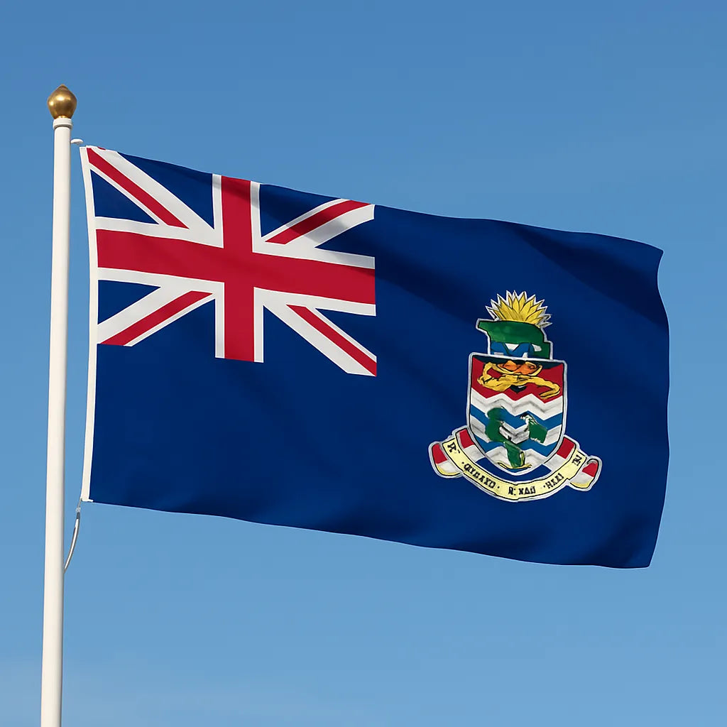 Sewn Cayman Islands Flag – premium woven polyester, professional quality for long-term external display.