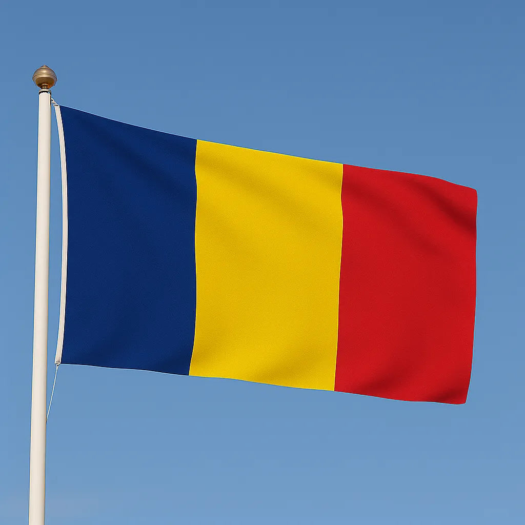 Sewn Chad Flag – premium woven polyester, professional quality for long-term external display