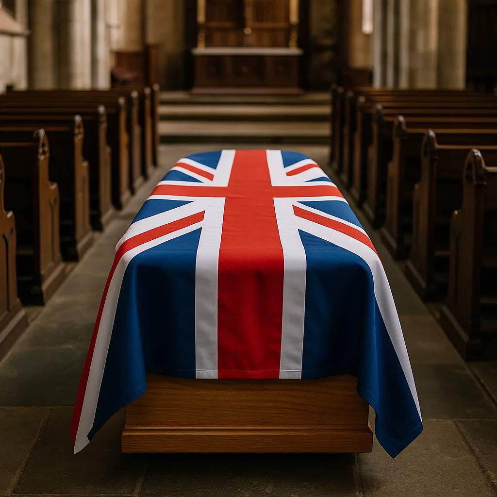 Funeral Coffin Drapes – National Flags or Custom Design