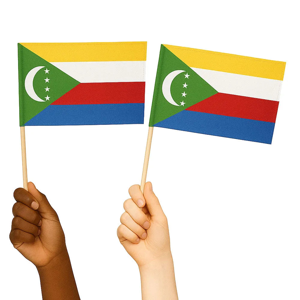 Comoros Handwaving Flags