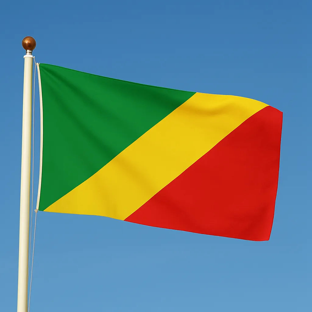 Congo Republic High Quality Sewn Flag