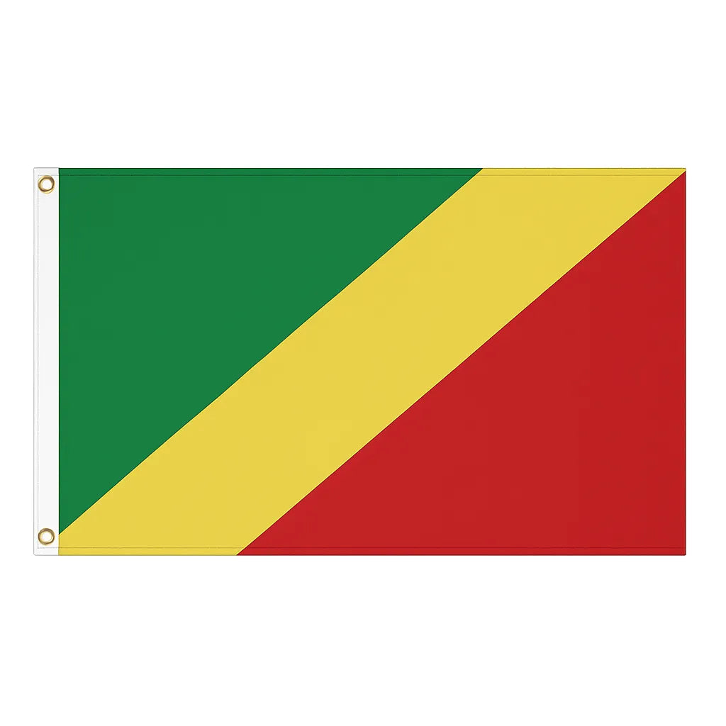 Congo (Republic) novelty flag – national design with brass eyelets, ships from the UK
