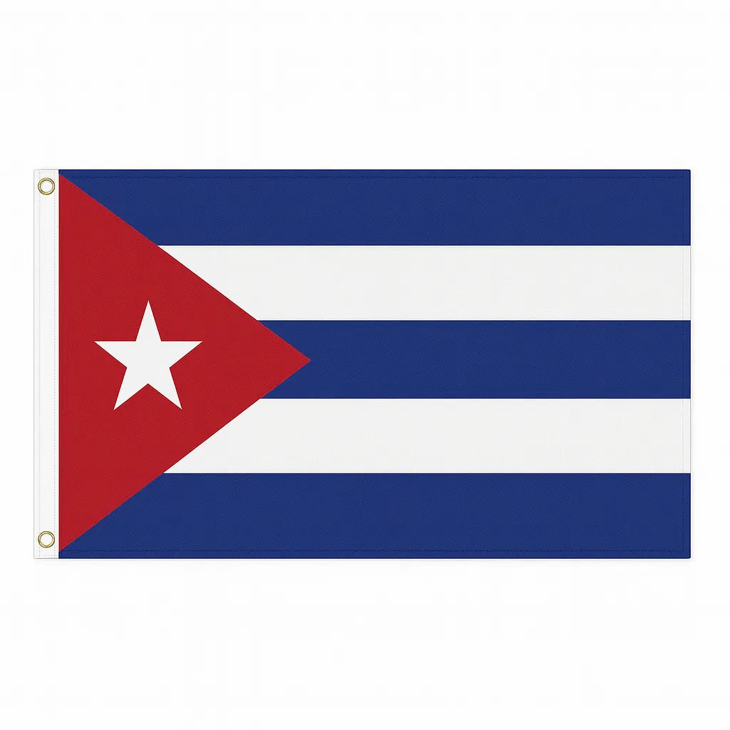 Cuba novelty flag – national design with brass eyelets, ships from the UK