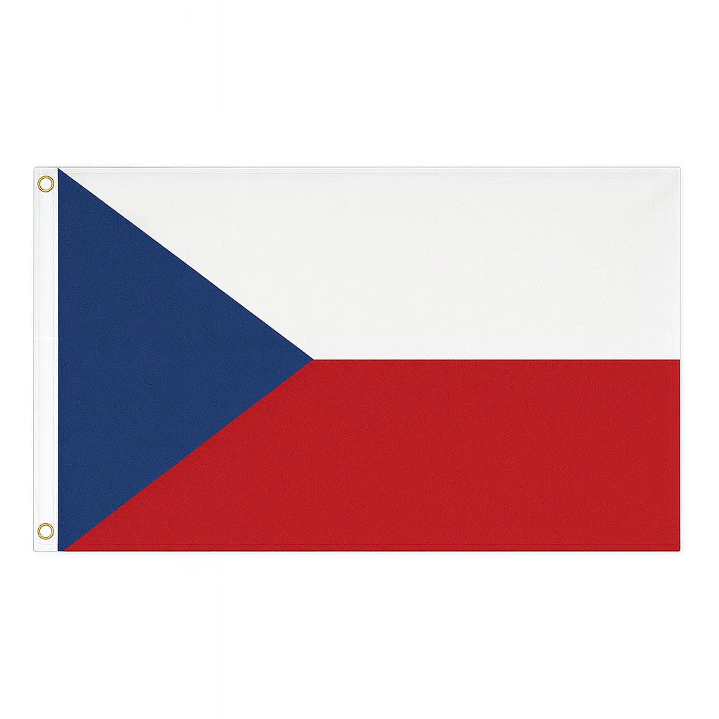 Czech Republic novelty flag – national design with brass eyelets, ships from the UK