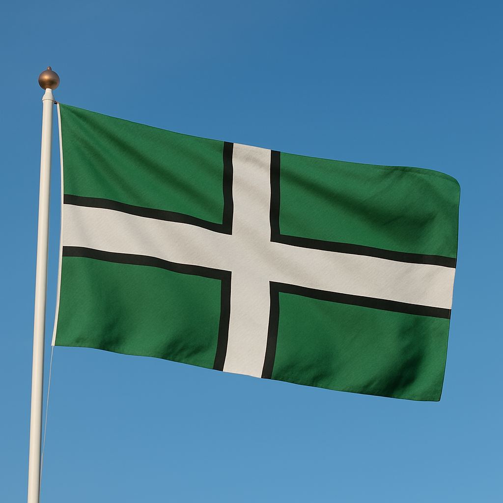 Devon Flag on a blue sky image