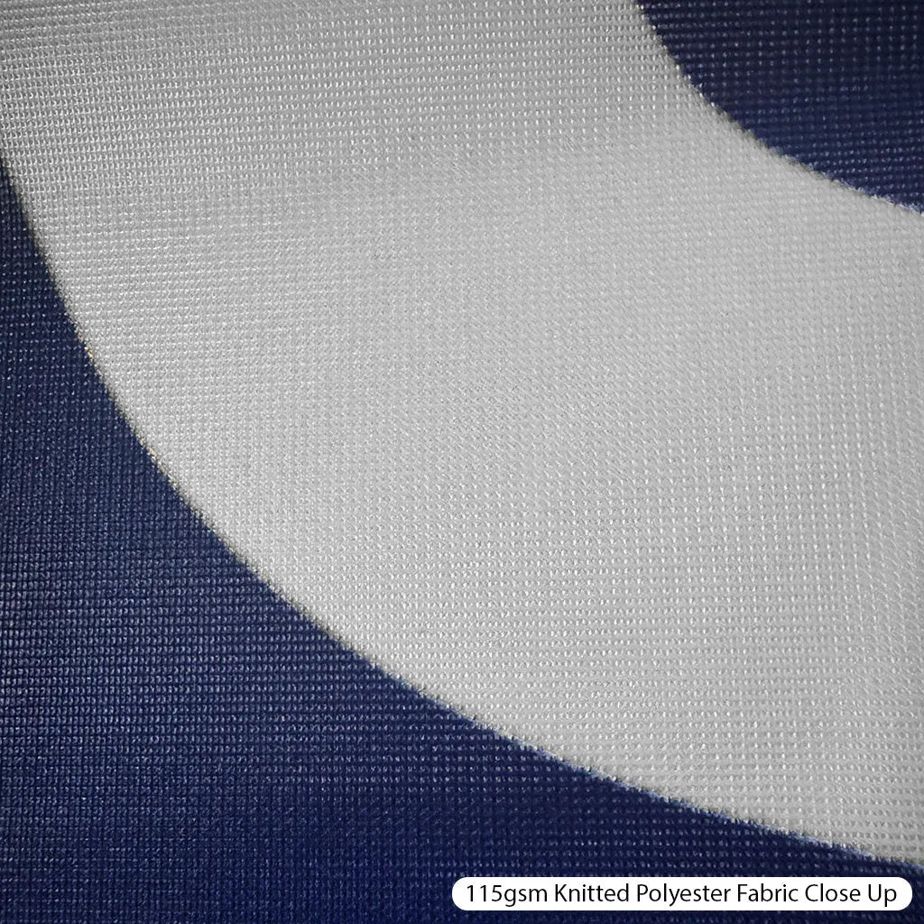 Knitted Polyester Flag Fabric Close Up Photograph