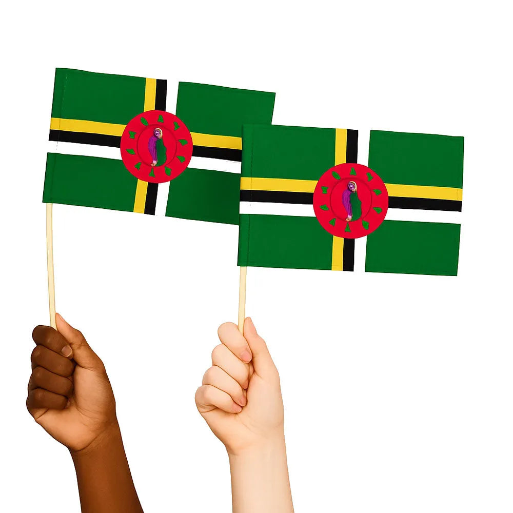 Dominica Handwaving Flags