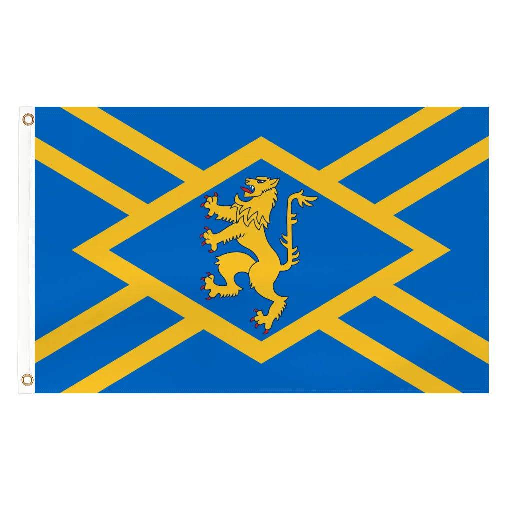 East Lothian county flag - 5ft x 3ft lightweight polyester with brass eyelets