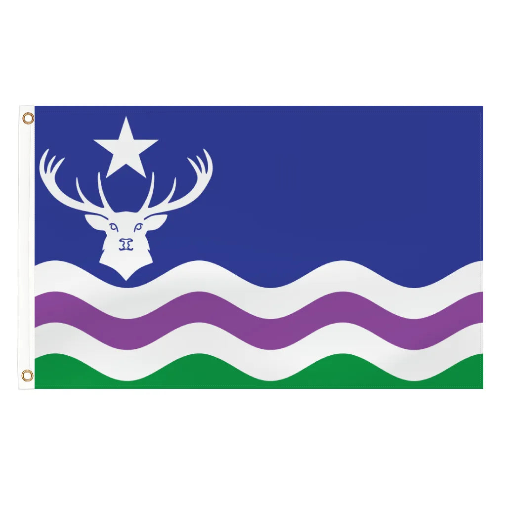 Exmoor regional flag - 5ft x 3ft lightweight polyester with brass eyelets
