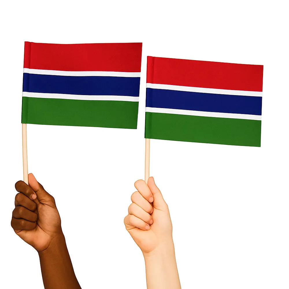 Gambia Handwaving Flags