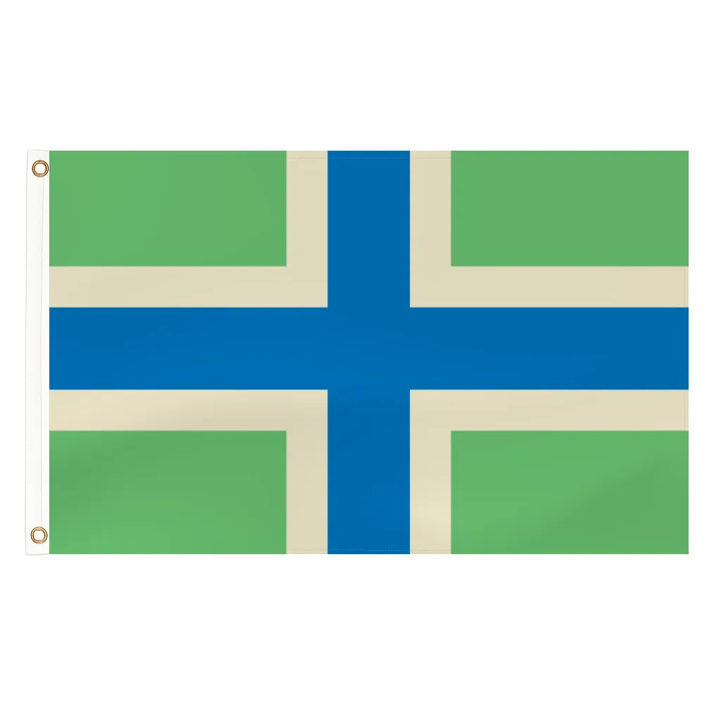Gloucestershire county flag - 5ft x 3ft lightweight polyester with brass eyelets