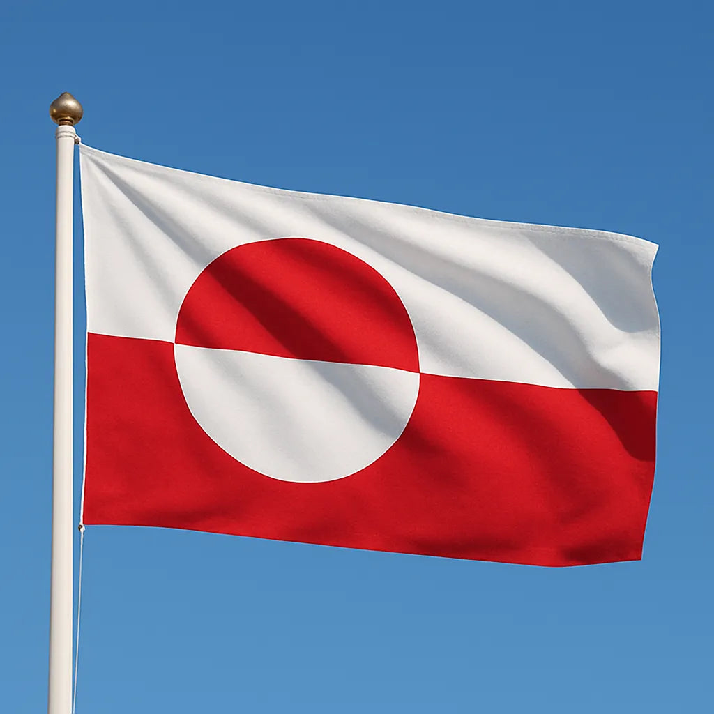 Sewn Greenland Flag – premium woven polyester, professional quality for long-term external display.