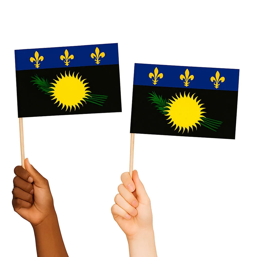 Guadeloupe Handwaving Flags