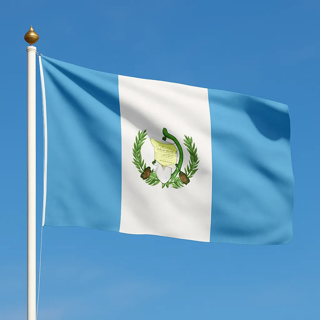 Sewn Guatemala Flag – premium woven polyester, professional quality for long-term external display.