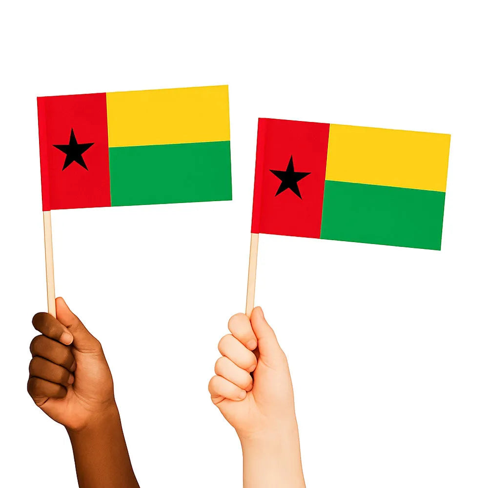 Guinea-Bissau Handwaving Flags