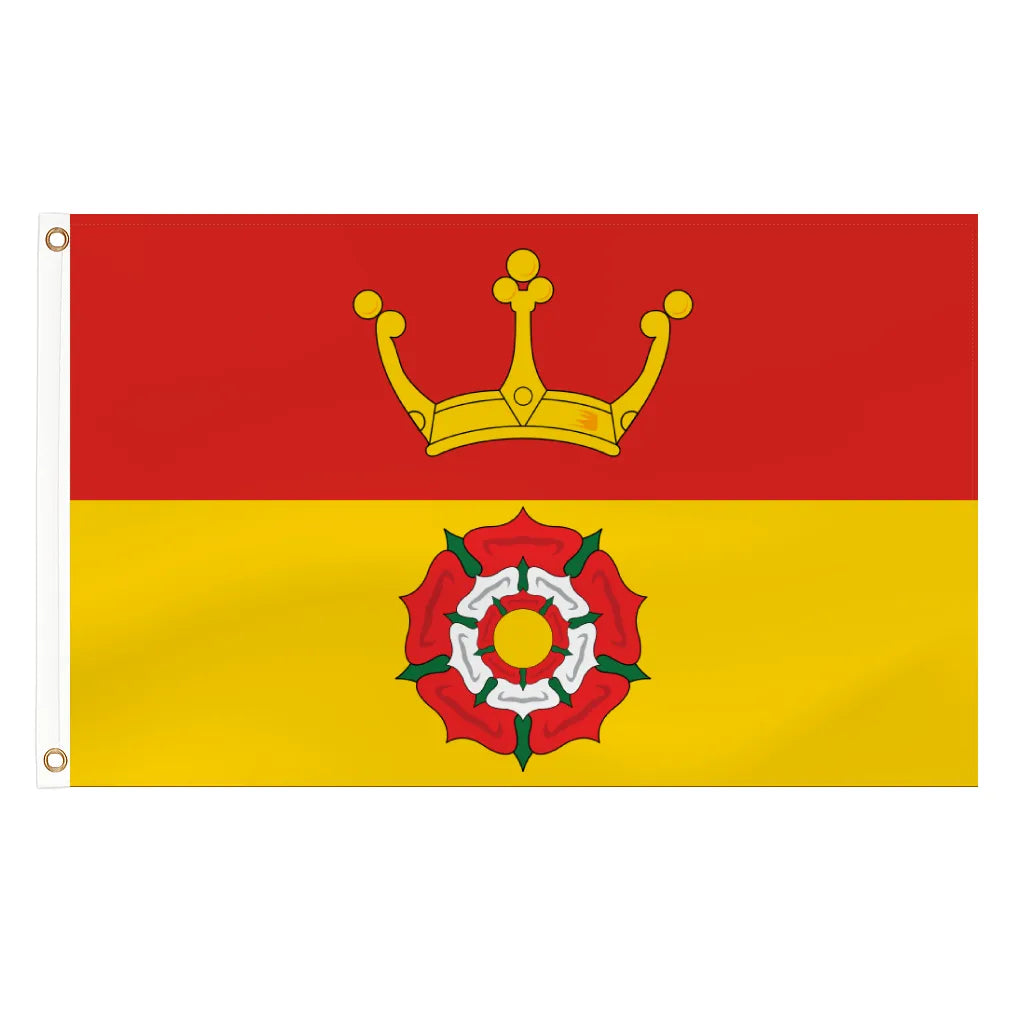 Hampshire county flag - 5ft x 3ft lightweight polyester with brass eyelets