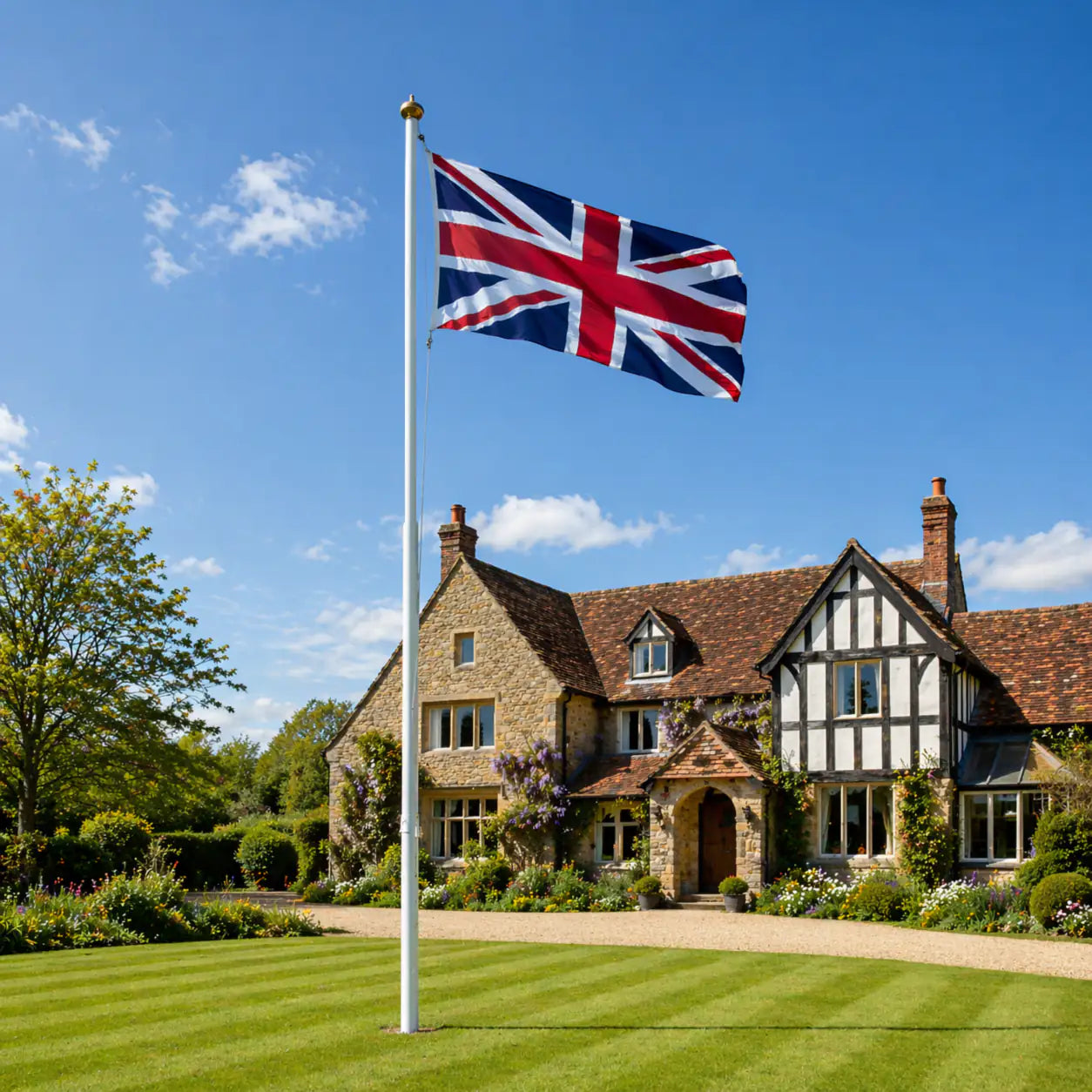 Heavy Duty Aluminium Step-Tapered Flagpole 5m-8m
