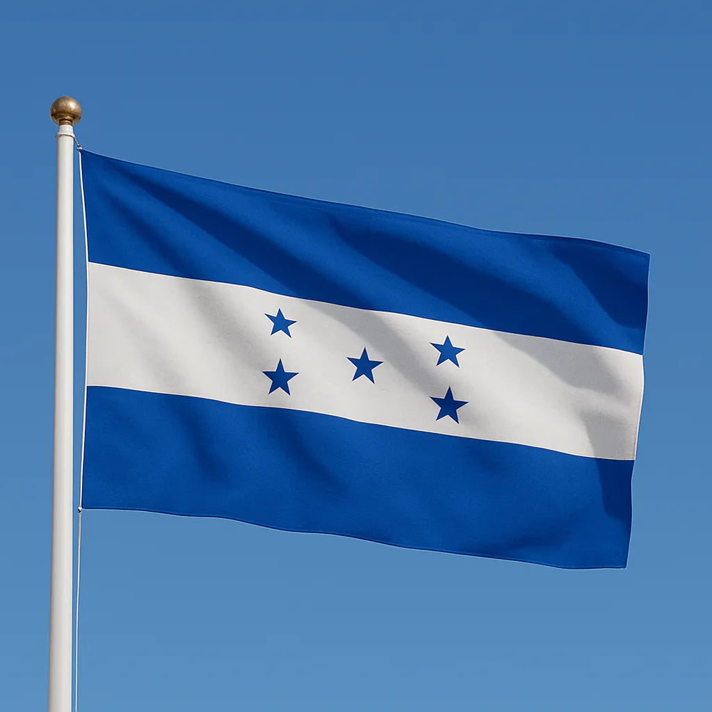 Sewn Honduras Flag – premium woven polyester, professional quality for long-term external display.