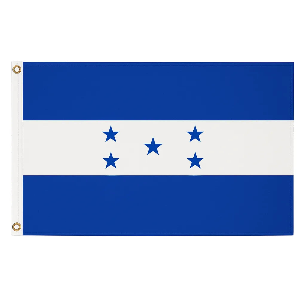 Honduras novelty flag – national design with brass eyelets, ships from the UK