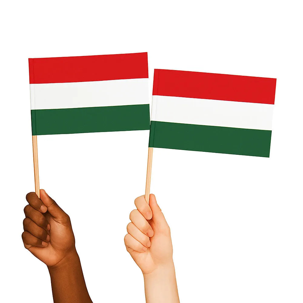 Hungary Handwaving Flags