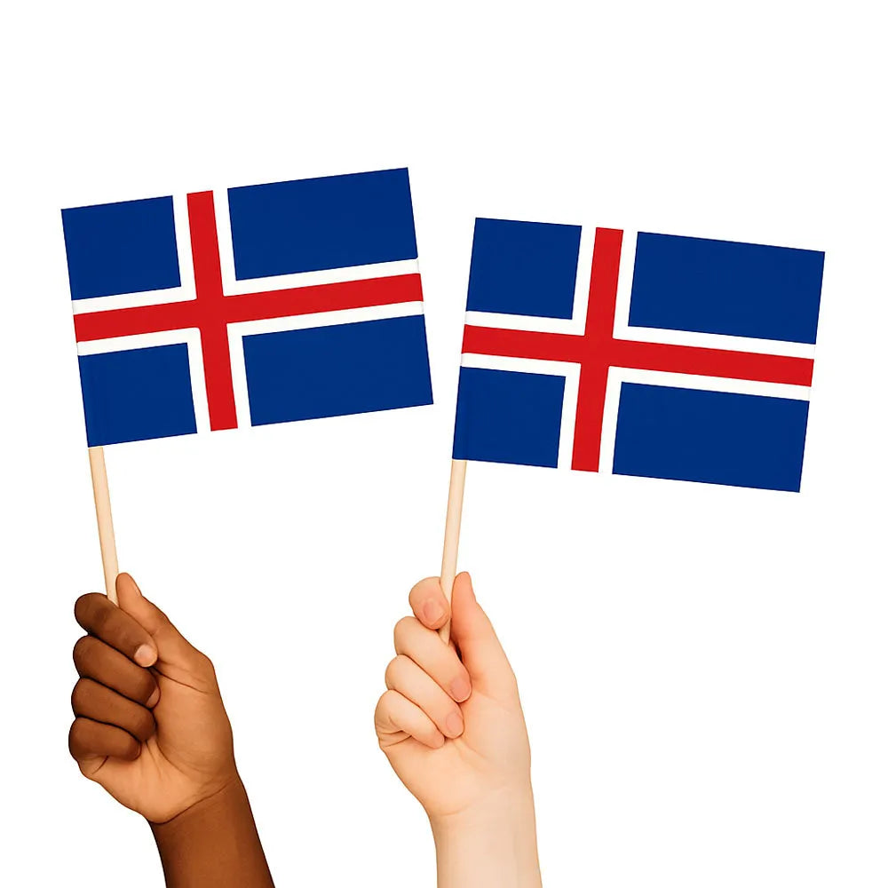 Iceland Handwaving Flags