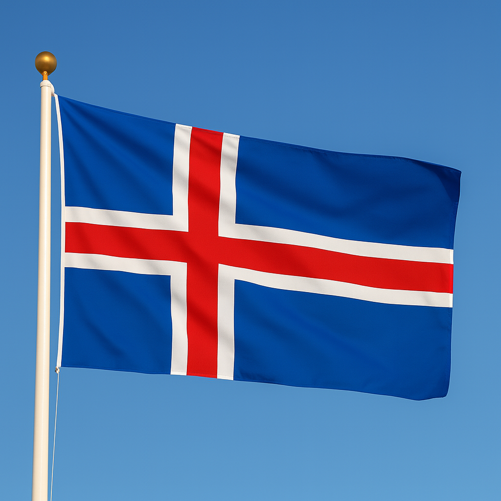 Iceland High Quality Sewn Flag