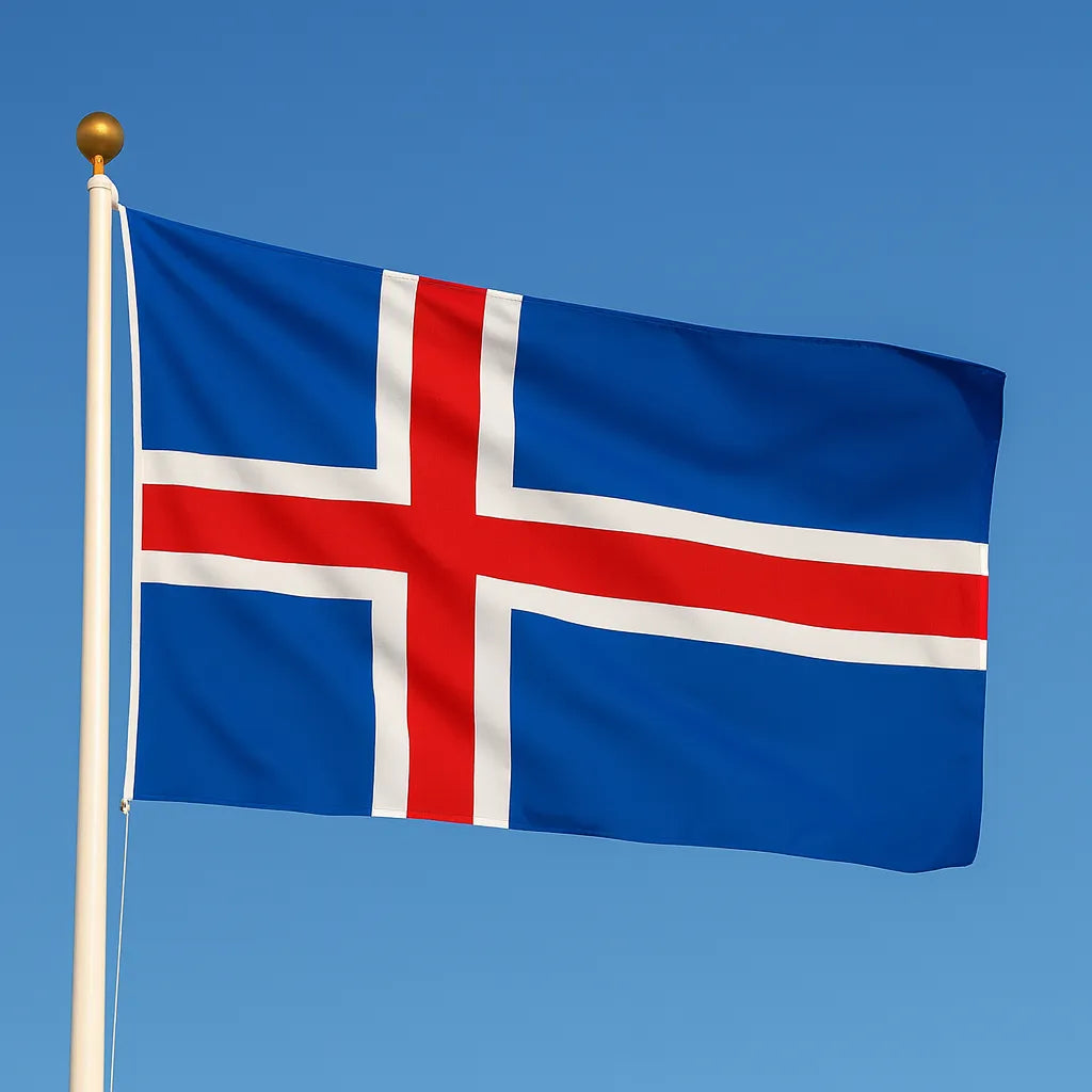 Iceland High Quality Sewn Flag