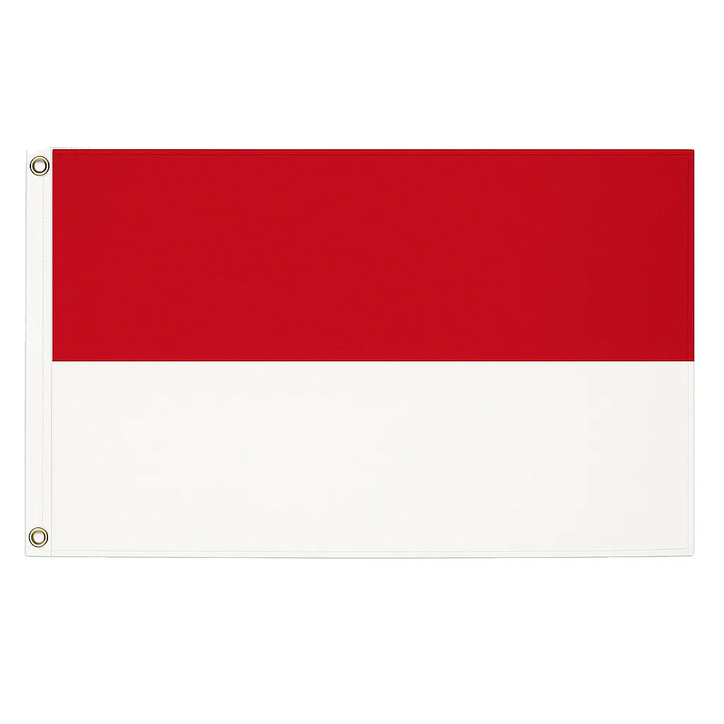 Indonesia novelty flag – national design with brass eyelets, ships from the UK