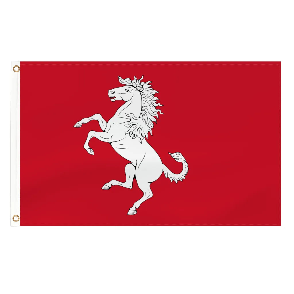 Kent county flag - 5ft x 3ft lightweight polyester with brass eyelets