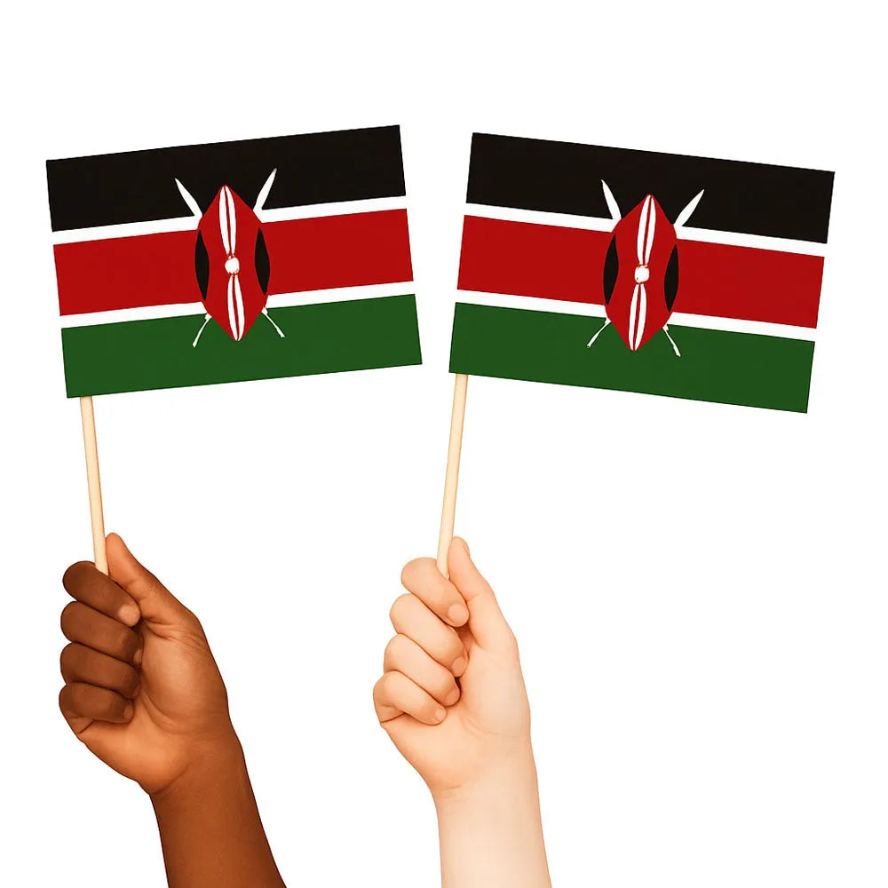 Kenya Handwaving Flags