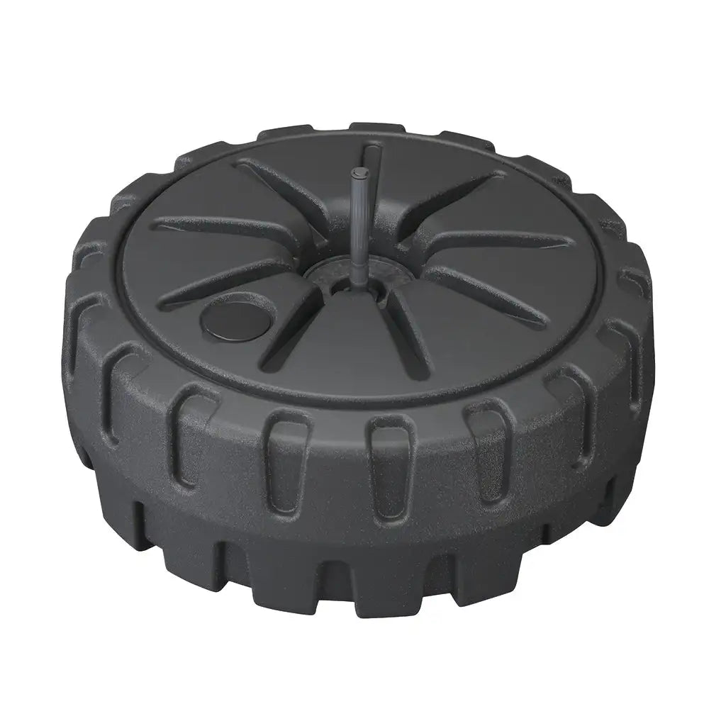 Black plastic water base for event flags